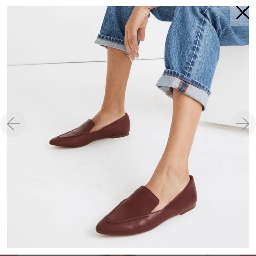 Madewell Frances Loafer Skimmer in Pinot Noir Burgundy Oxblood